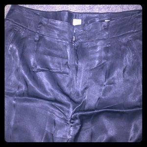 Gap - Silk Black Drapey Trouser Pant
